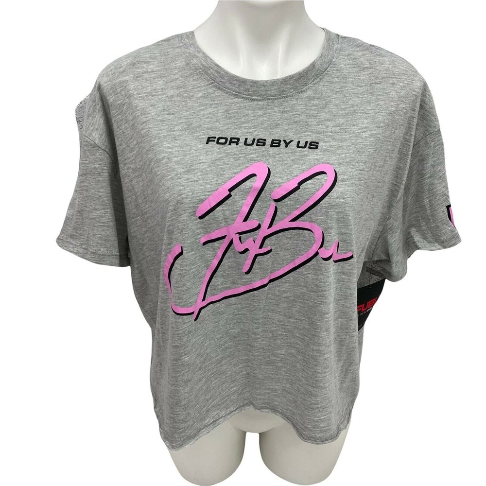 Fubu Junior Top Size XXL 19 Sport Logo Graphic T Shirt Womens Short Sleeve
